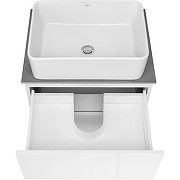 Тумба под раковину Roca Luna 60 ZRU9307764 подвесная цвет Белый матовый-7