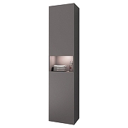Шкаф пенал Keuco Stageline 40 R 32831290102 подвесной с подсветкой цвет Инокс матовый