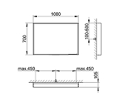 Зеркало Keuco Plan 100 33098293000 с подсветкой цвет Инокс с сенсорным выключателем и подогревом-4