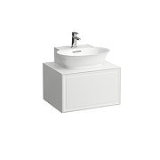 Тумба с раковиной Laufen The New Classic 60 4.0600.3.085.631.1+ 8.1685.2 подвесная цвет Белый глянцевый