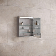 Зеркальный шкаф Keuco Royal E-One 50 R 44304171000 с подсветкой цвет Алюминий-2