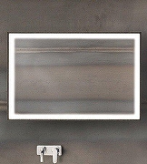 Зеркало Geberit Citterio 90 500.572.JJ.1 с подсветкой цвет Темный дуб-2