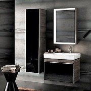 Зеркало Geberit Citterio 90 500.572.JJ.1 с подсветкой цвет Темный дуб-3