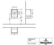 Тумба под раковину Villeroy&Boch Subway 3.0 35 C58300VQ подвесная цвет Серый кварцевый-1