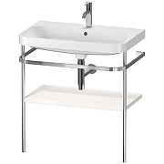 Консоль с раковиной Duravit Happy D.2 Plus 80 HP4837O2222 цвет Хром Белый