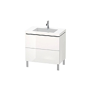 Тумба с раковиной Duravit L-Cube 80 LC6937O2222/UV999200000 цвет Белый глянцевый