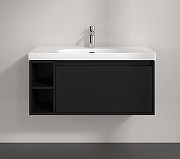 Тумба под раковину Villeroy&Boch Skyla 100 C79000VL подвесная цвет Черный матовый-1