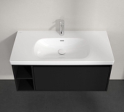 Тумба под раковину Villeroy&Boch Skyla 100 C79000VL подвесная цвет Черный матовый-2