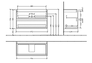 Тумба под раковину Villeroy&Boch Skyla 100 C79900VR подвесная цвет Графит-8