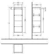 Подвесной шкаф Villeroy&Boch Skyla 35 C80200VR цвет Графит-6