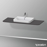 Столешница под раковину Duravit Happy D.2 Plus 120 HP031KM8080 цвет Графит матовый-1