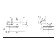 Тумба с раковиной Duravit Happy D.2 Plus 80 HP4637O8080 подвесная цвет Графит матовый-2