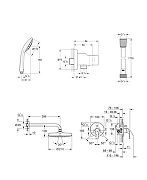 Душевая система Grohe Eurosmart 129187 цвет Хром-6