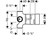 Переключатель потоков Hansgrohe 15932000S цвет Хром-4