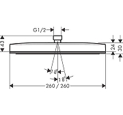 Верхний душ Hansgrohe Pulsify E 24330000 цвет Хром-3