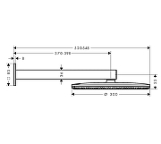Верхний душ Hansgrohe Alive S 24540670 цвет Черный матовый-3