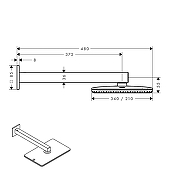 Верхний душ Hansgrohe Alive S 24550140 цвет Шлифованная бронза-2