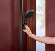 Душевой гарнитур Hansgrohe Alive Select S 24601340 цвет Шлифованный черный хром-1
