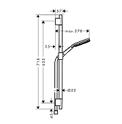 Душевой гарнитур Hansgrohe Alive Select S 24602700 цвет Белый матовый-4
