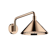 Верхний душ Axor Showerpipe Front 26021300 цвет Полированное красное золото