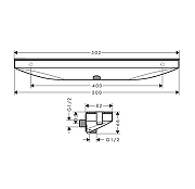 Шланговое подключение Hansgrohe Rainfinity 26843670 цвет Черный матовый-2