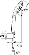 Душевой гарнитур Grohe Vitalio 27328000 цвет Хром-3
