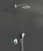 Душевая система Hansgrohe Raindance Select S 27951000 с термостатом цвет Хром-1