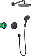 Душевая система Hansgrohe Raindance S 27959670 с термостатом цвет Черный матовый
