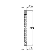 Душевой шланг Grohe Relexaflex 28140001 цвет Хром-2