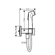 Гигиенический душ со смесителем Hansgrohe Bidette E 29233990 цвет Полированное золото-1