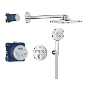 Душевая система Grohe Rainshower SmartActive 34863000 с термостатом цвет Хром