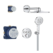 Душевая система Grohe Rainshower SmartActive 34863000 с термостатом цвет Хром-1