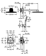 Душевая система Grohe Rainshower SmartActive 34863000 с термостатом цвет Хром-5