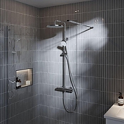 Душевая система Ideal Standard Ceratherm T25 A8520AA с термостатом цвет Хром-1