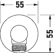 Шланговое подключение Duravit Shower UV0630008010 цвет Хром-1