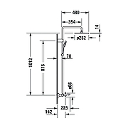 Душевая система Duravit Wave WA5280008C10 с термостатом цвет Хром-1