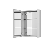 Зеркальный шкаф Jacob Delafon Madeleine 60 EB2202-NF с подсветкой цвет Серебро матовое-1