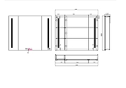 Зеркальный шкаф Jacob Delafon Madeleine 100 EB2208-NF с подсветкой цвет Серебро матовое-2