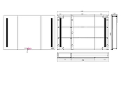 Зеркальный шкаф Jacob Delafon Madeleine 120 EB2209-NF с подсветкой цвет Серебро матовое-2