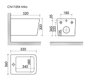 Биде Ceramicanova Миро (Miro) CN11004 подвесное цвет Белый-7