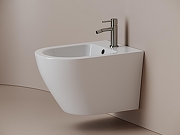 Биде Ceramicanova Вихрь (Whirl) CN11008 подвесное цвет Белый-2