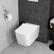 Унитаз подвесной Vitra Metropole Square QuantumFlush 7906B003-6430 цвет Белый с сиденьем Микролифт-4