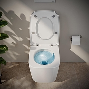 Унитаз подвесной Vitra Metropole Square QuantumFlush 7906B003-6430 цвет Белый с сиденьем Микролифт-7