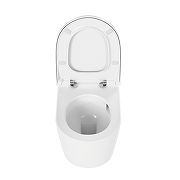 Унитаз подвесной Vitra Metropole Round QuantumFlush 7910B003-6429 цвет Белый с сиденьем Микролифт-2