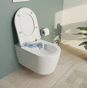 Унитаз подвесной Vitra Metropole Round QuantumFlush 7910B003-6429 цвет Белый с сиденьем Микролифт-8