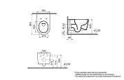 Унитаз подвесной Vitra Metropole Round QuantumFlush 7910B003-6429 цвет Белый с сиденьем Микролифт-10