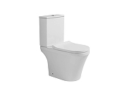 Унитаз-компакт Aquatek Лея AQ2716T-00 цвет Белый с бачком и сиденьем Микролифт-1