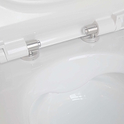 Унитаз с инсталляцией Aquatek SET AQUATEK МИЯ-070 4в1 цвет Белый с сиденьем Микролифт и клавишей смыва цвет Оружейная сталь матовая-8