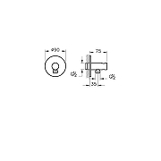 Шланговое подключение Vitra Origin A4262525 цвет Брашированное золото-1