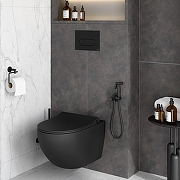 Гигиенический душ со смесителем Vitra A4375136EXP цвет Черный матовый-3